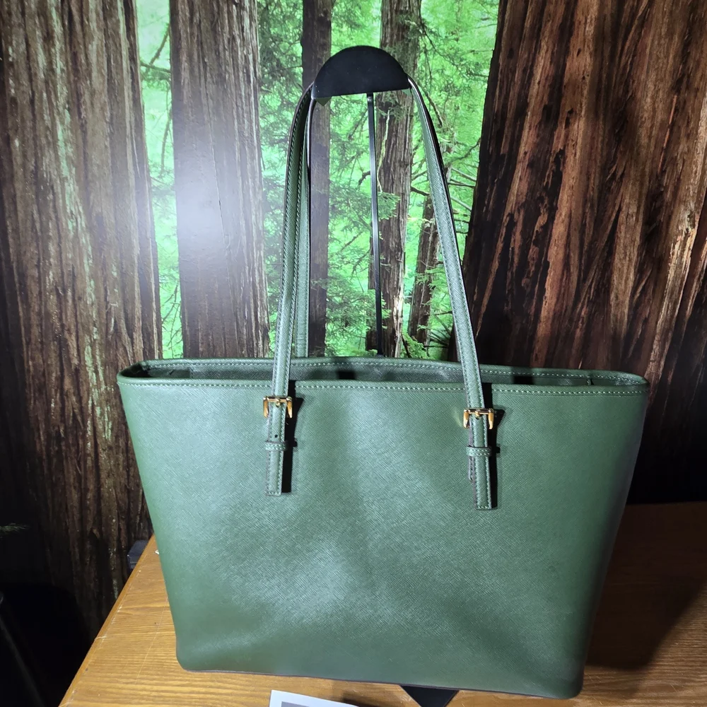 Michael Kors Green Tote Bag - Picture 4 of 13